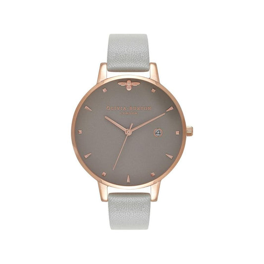 Olivia Burton Gray Synthetic Leather Watch Olivia Burton Slate Gray