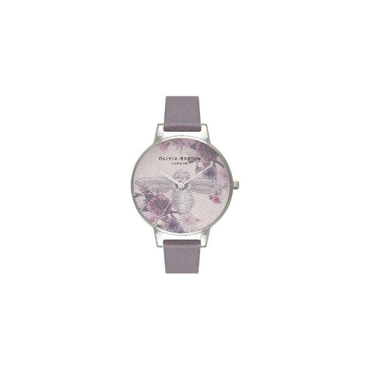 Olivia Burton Gray Leather Leather Watch Olivia Burton Gray