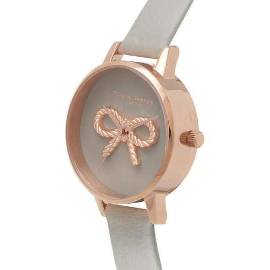 Olivia Burton Gray Leather Leather Watch Olivia Burton Rosy Brown