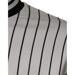 Dolce & Gabbana Black White Stripes Logo Sweatshirt Sweater TSH86998-44