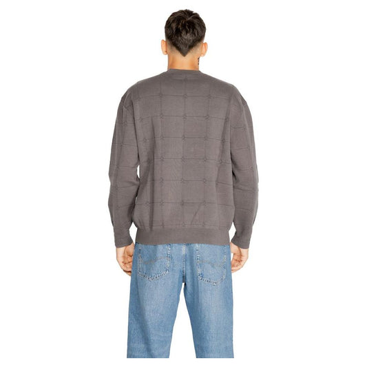 Armani Exchange Gray Cotton T-Shirt Armani Exchange Slate Gray