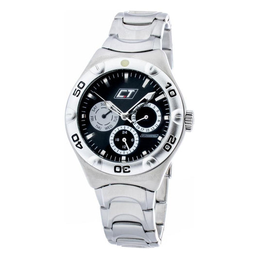 Chronotech Gray Stainless Steel Watch Chronotech Black