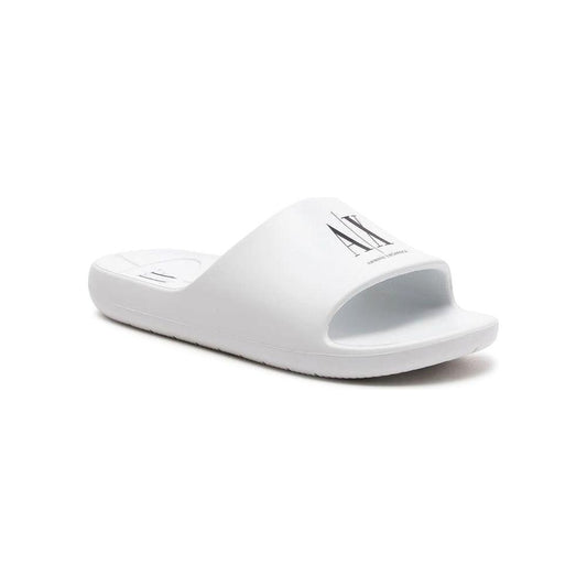 Armani Exchange White Polyethylene Sandal Armani Exchange Light Gray