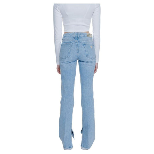 Guess Light Blue Cotton Jeans & Pant Guess Dark Gray