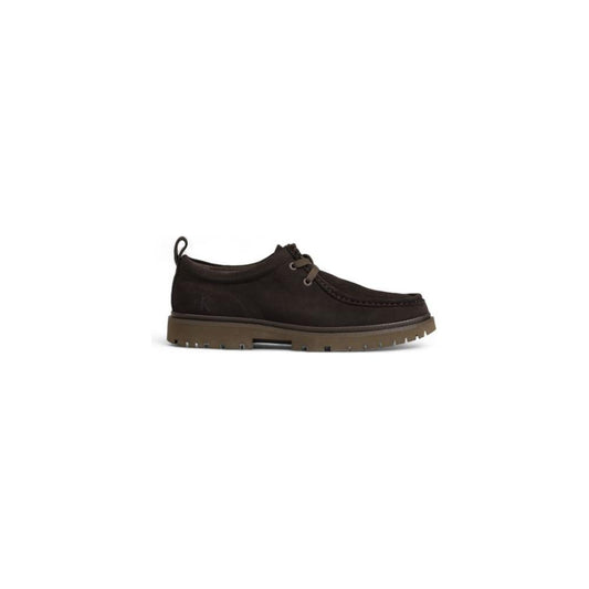 Calvin Klein Brown Suede Leather Casual Calvin Klein Dark Slate Gray