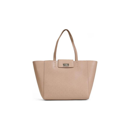 Calvin Klein Beige Recycled Polyester Handbag Calvin Klein Rosy Brown