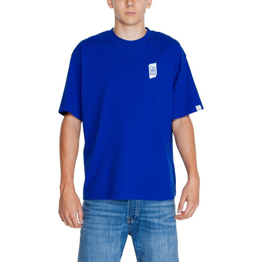 Replay Blue Cotton T-Shirt Replay Midnight Blue