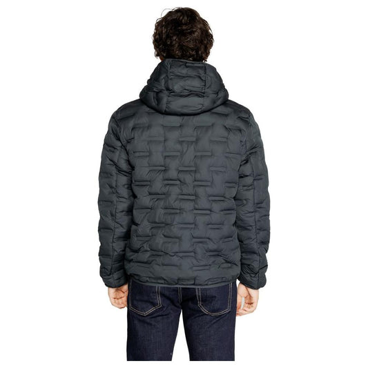 Replay Blue Polyester Jacket Replay Dark Slate Gray