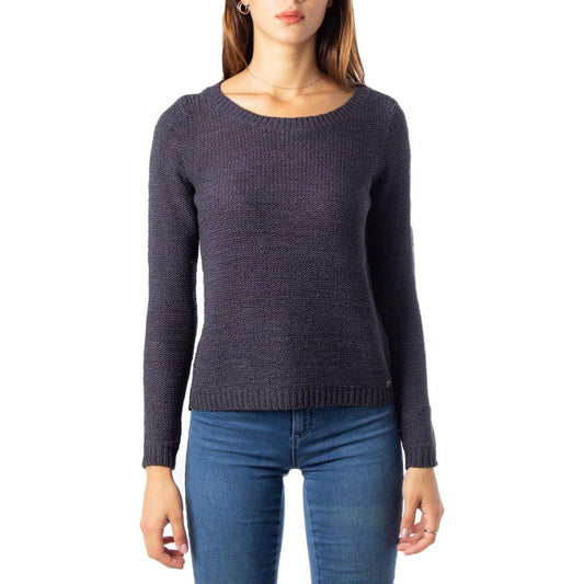 Only Blue Acrylic Sweater Only Dark Slate Gray