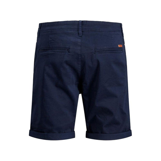 Jack Jones Blue Cotton Short Jack Jones Dark Slate Gray