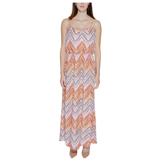 Only Multicolor Viscose Dress Only Gray