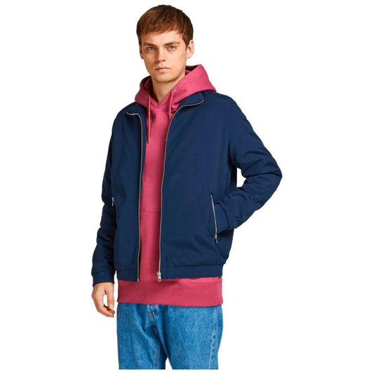Jack Jones Blue Polyester Jacket Jack Jones Pale Violet Red