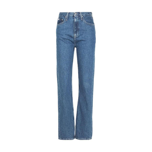 Calvin Klein Jeans Light Blue Cotton Jeans & Pant Calvin Klein Jeans Dim Gray