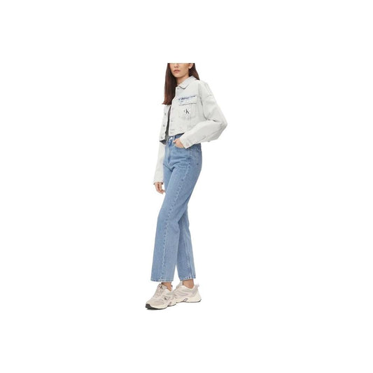 Calvin Klein Jeans Light Blue Cotton Jeans & Pant Calvin Klein Jeans Gray
