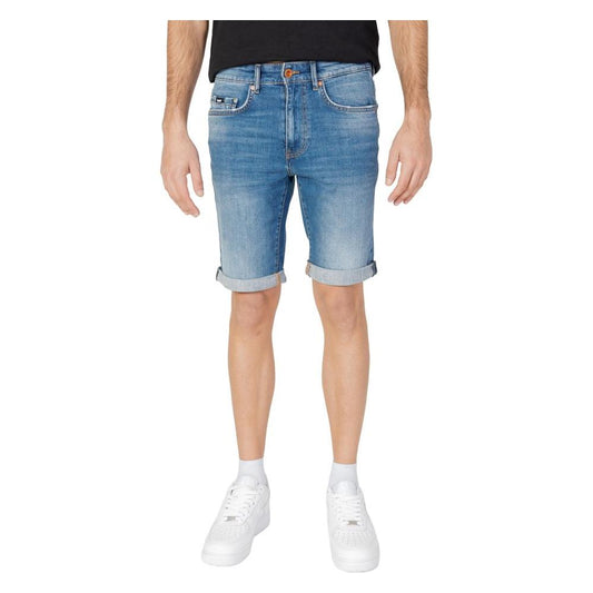 Gas Blue Cotton Short Gas Gray