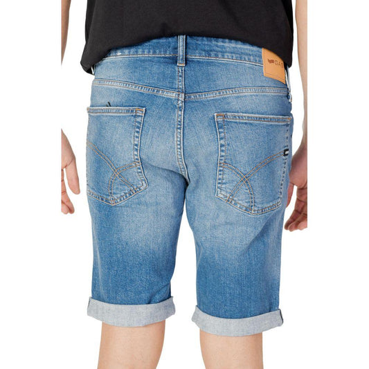 Gas Blue Cotton Short Gas Light Slate Gray