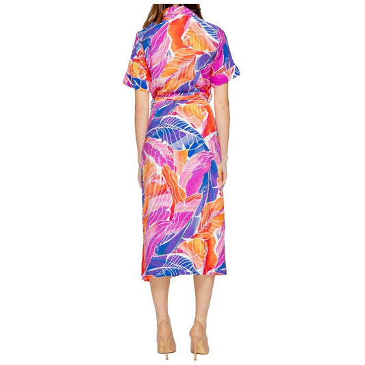 Vila Clothes Multicolor Viscose Dress Vila Clothes Rosy Brown