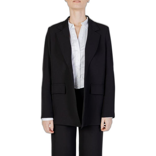 Sandro Ferrone Black Polyester Suits & Blazer Sandro Ferrone Black
