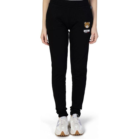 Moschino Black Cotton Jeans & Pant Moschino Black