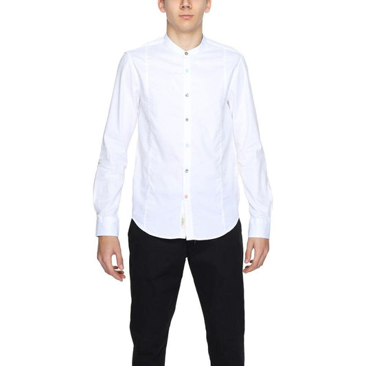 Gianni Lupo White Cotton Shirt Gianni Lupo Lavender