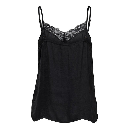 Jacqueline De Yong Black Polyester Tops & T-Shirt Jacqueline De Yong Black