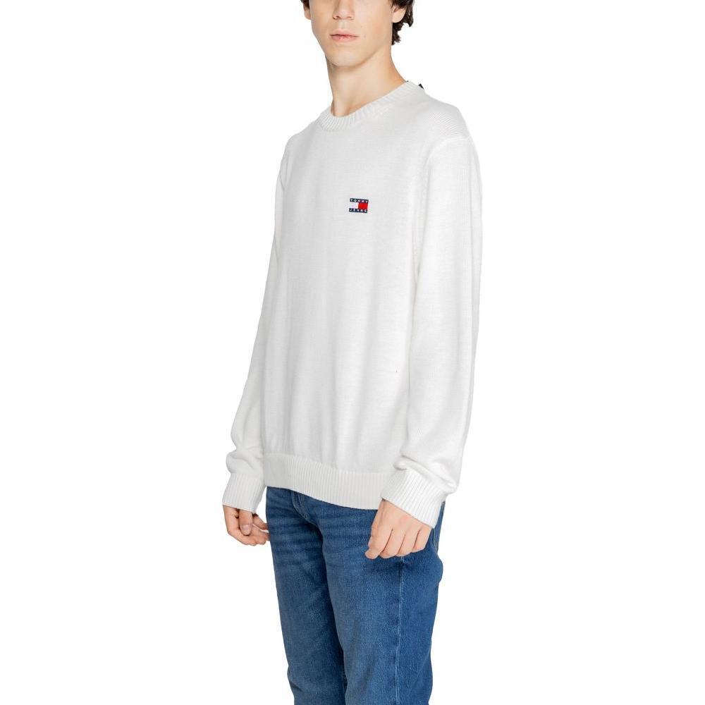 Tommy Hilfiger Jeans White Recycled Polyester Sweater TO-14577300008-IT54 | XXL