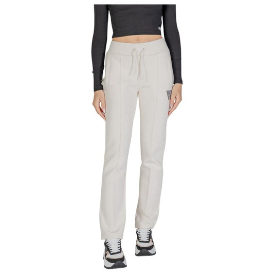 Guess Active Cream Cotton Jeans & Pant Guess Active Light Gray