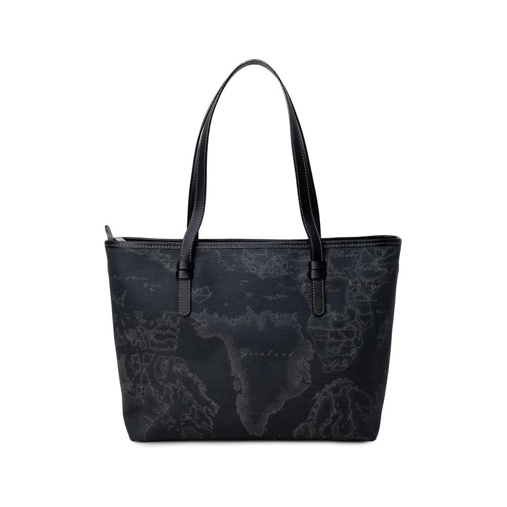 Front view with bag zipped and handles upright.