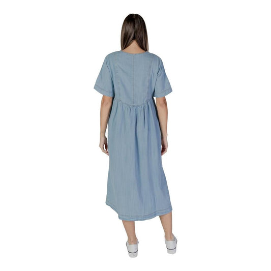 B.Young Light Blue Cotton Dress B.Young Light Slate Gray