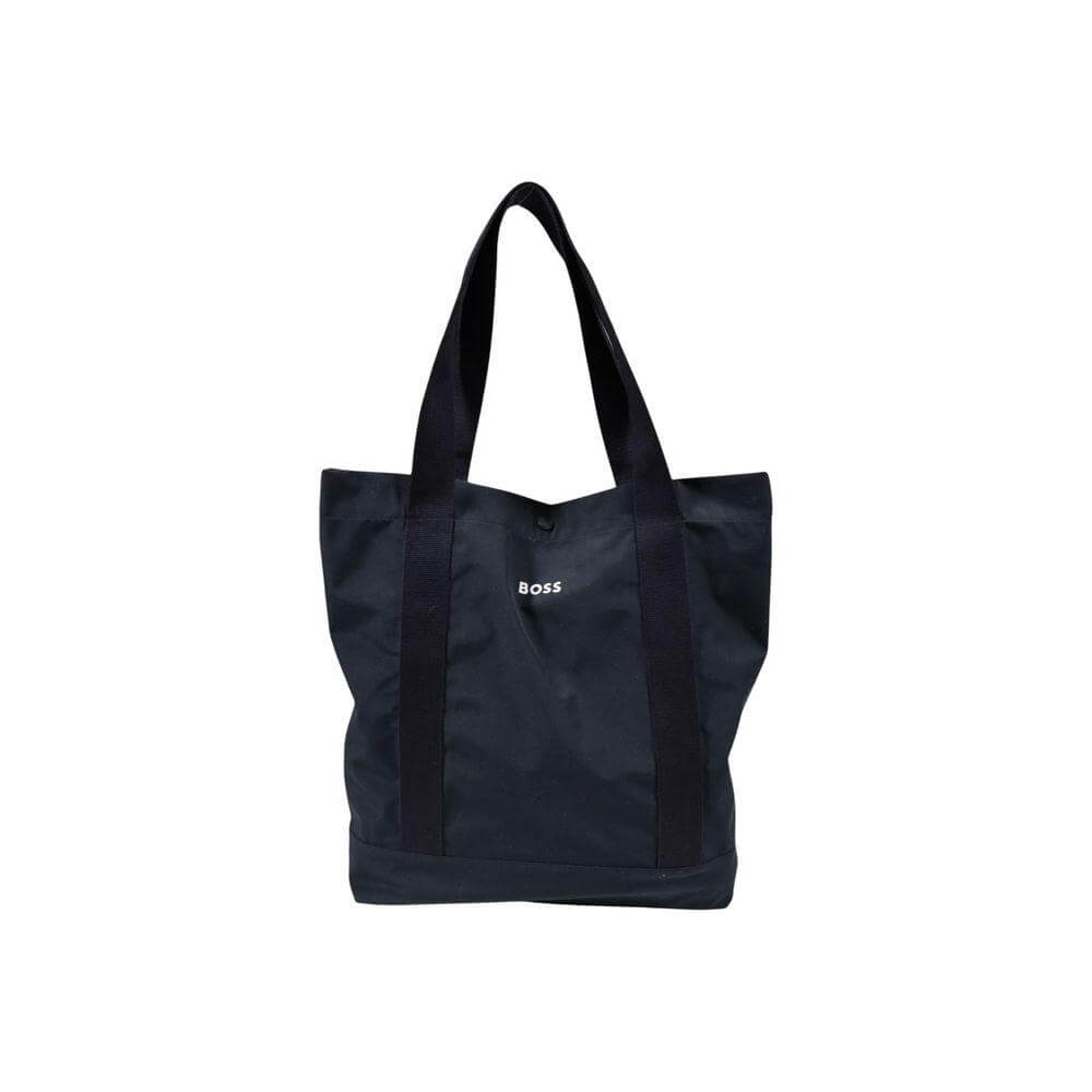 Front view with bag zipped and handles upright.
