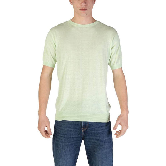 Hamaki-Ho Green Cotton T-Shirt Hamaki-Ho Light Gray
