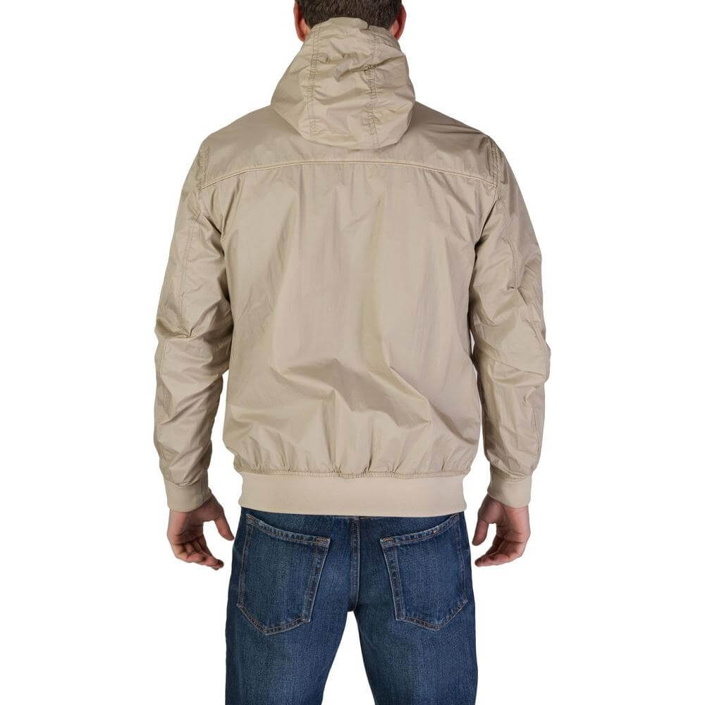 Front view with bag zipped and handles upright.