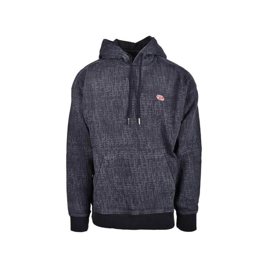 Diesel Gray Cotton Sweater Diesel Dark Slate Gray