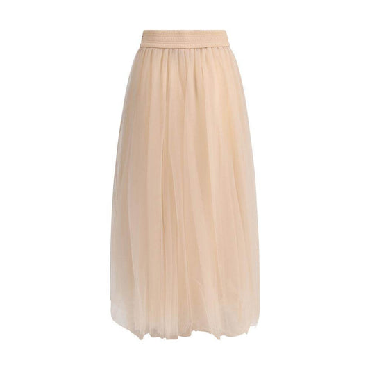Fabiana Filippi tulle Midi Skirt Fabiana Filippi Tan