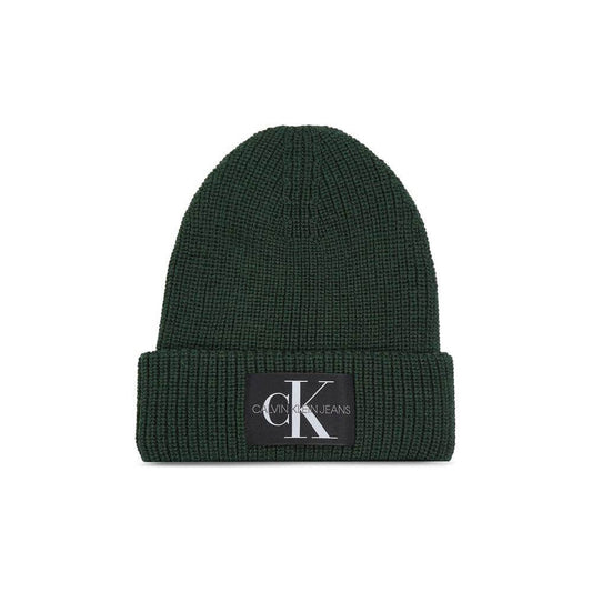 Calvin Klein Jeans Green Cotton Hats & Cap Calvin Klein Jeans Dark Slate Gray