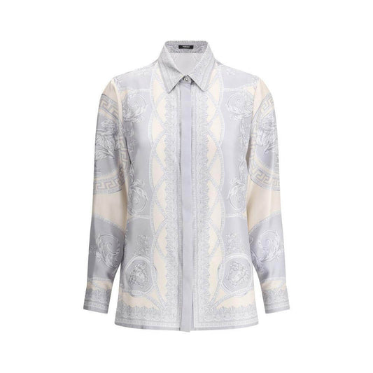 Versace Barocco Shirt Versace Light Gray