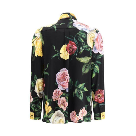 Dolce & Gabbana Rose and peony print Shirt Dolce & Gabbana Tan