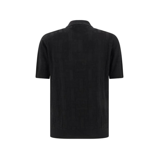 Dolce & Gabbana Silk Polo Shirt Dolce & Gabbana Black