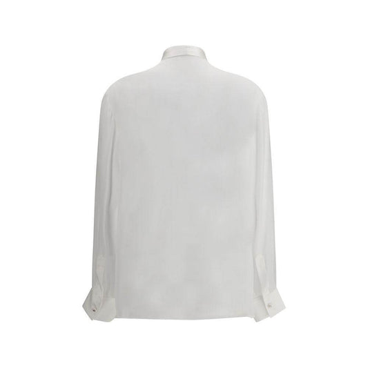 Dolce & Gabbana Silk chiffon Shirt Dolce & Gabbana Light Gray