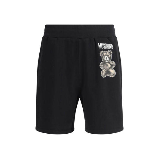 Moschino Logo Sweatpants Shorts Moschino Black