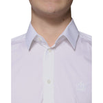 Dolce & Gabbana White Cotton Slim Fit Men MARTINI Dress Shirt TSH86493-38