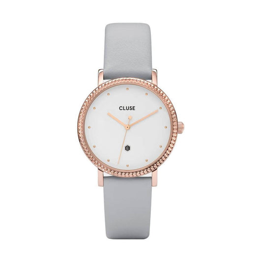 Cluse Gray Leather Watch