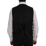 Dolce & Gabbana Black STAFF Wool Stretch Vest SIG60381-2