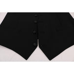 Dolce & Gabbana Black STAFF Wool Stretch Vest SIG60381-2