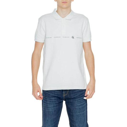 Calvin Klein Jeans Green Cotton Polo Shirt