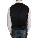 Dolce & Gabbana Black Wool Silk Vest TSH2071-1