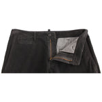 GF Ferre Black Corduroy Cotton Straight Fit Pants SIG11087-1