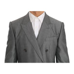 Dolce & Gabbana Black Stretch Crystal Bee Slim Fit Suit JKT1239-1
