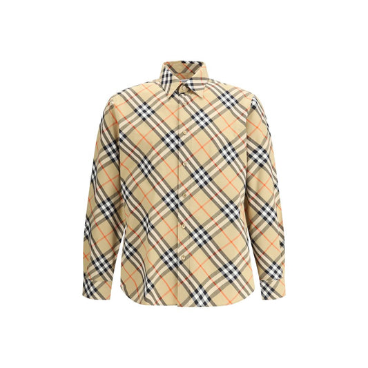 Burberry Beige Cotton Pattern Shirt1728,72470364320,Beige,Burberry,Clothing,L,M,Men,New with tags,Pattern - Shirts - Clothing,S,Shirts - Clothing,XL,XS