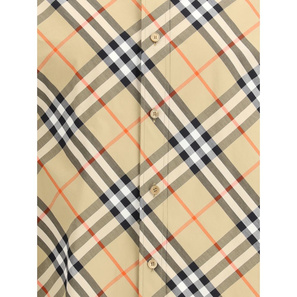 Burberry Beige Cotton Pattern Shirt 1728,72470364320,Beige,Burberry,Clothing,L,M,Men,New with tags,Pattern - Shirts - Clothing,S,Shirts - Clothing,XL,XS